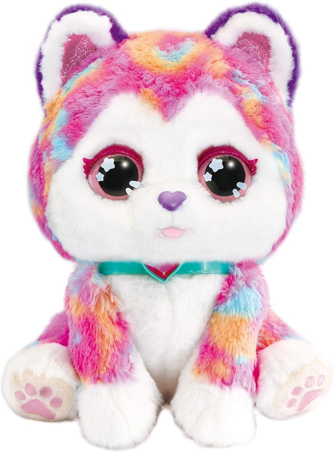 Rainbow Husky Soft Toy For Girls & Boys Soft Plush Cute Dog 3+ Age By Vtech