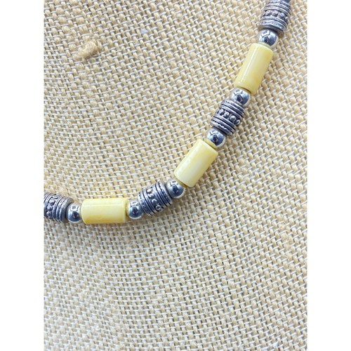 Vintage Tribal inspired Beaded Necklace 18" - Picture 2 of 6