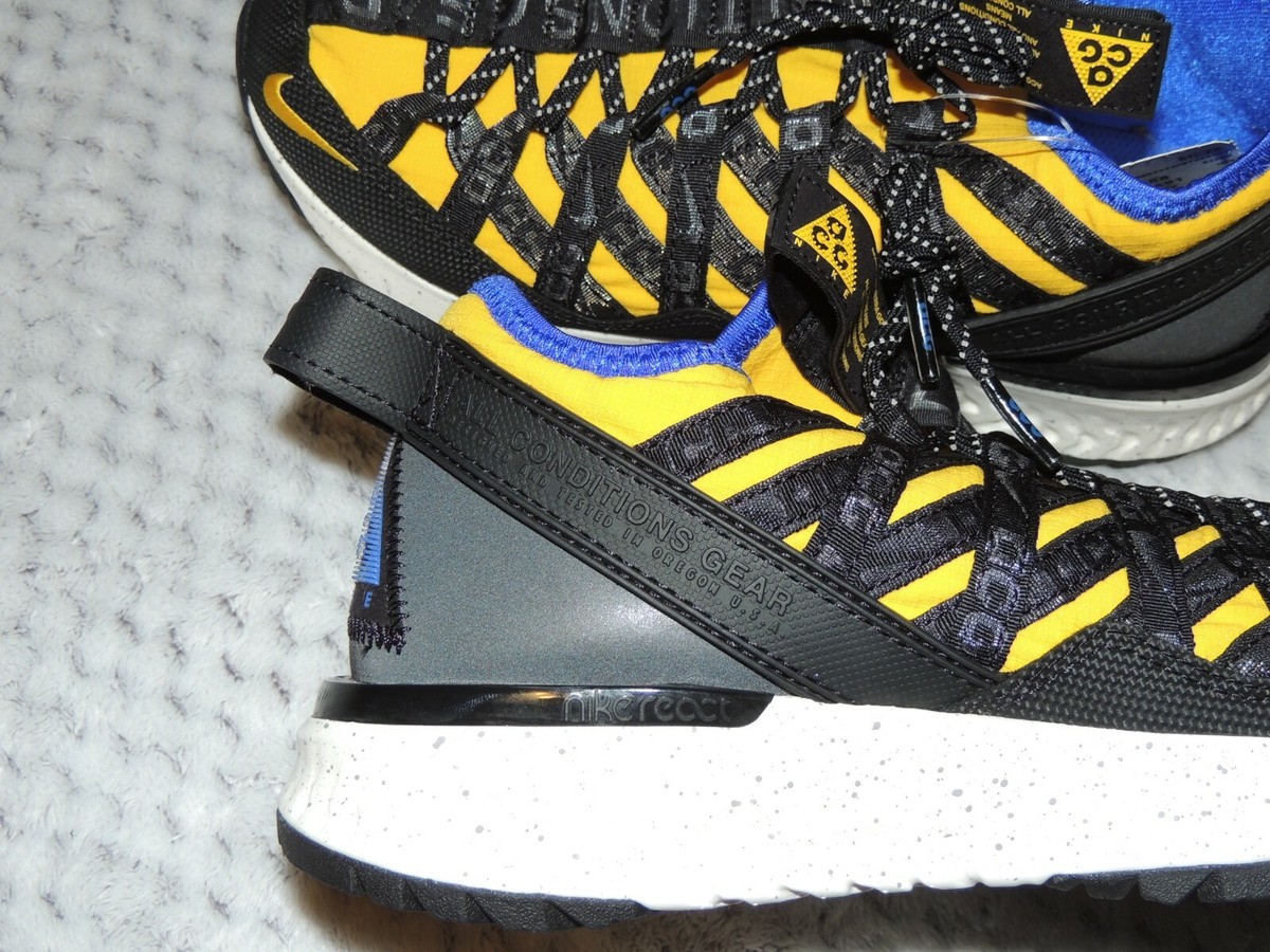 New Nike ACG React Terra Gobe Yellow Black Blue Youth Sneakers  Sz4.5 BV6344-700 New Nike ACG React Terra Gobe Yellow Black Blue Youth  main image 3