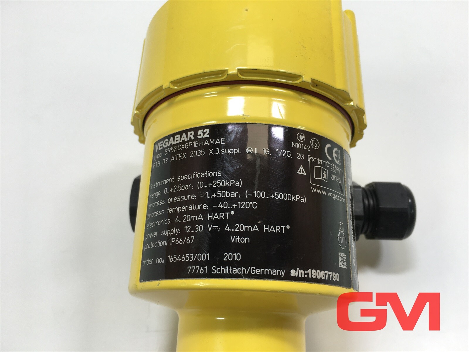 VEGA Druckmessumformer VEGABAR 52 Pressure transmitter Type BR52