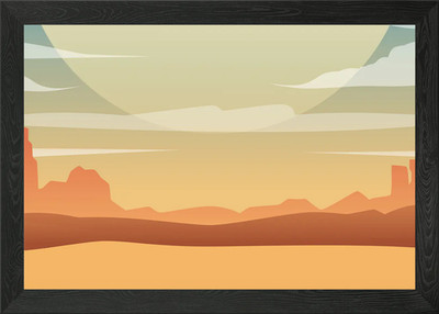 Schöne Sandlandschaft gerahmtes Wandbild Poster Leinwanddruck Bild