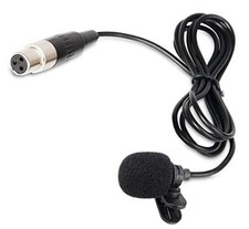 Lavalier Lapel Microphone with Mini XLR Jack, Hand-Free Clip-on Lapel Mic