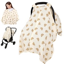 Car Seat Cover Baby Girls Boys, Summer Cotton Baby Car Seat Cover for Carseat...