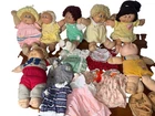 Lot Of 7 Cabbage Patch Kids Dolls With Vintage Clothes & Accessories-Preowned