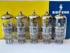 5x PCC88  / 7DJ8 audio  tubes  SIEMENS  - GREY shield -  PCC 88 - 1960s