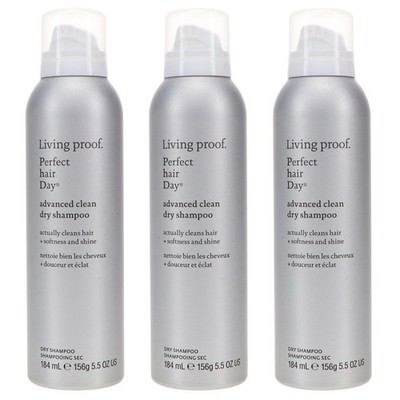 Living Proof Perfect Hair Day Advance Clean Dry Shampoo 5.5 oz 3 Pack
