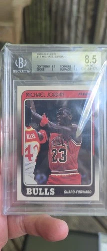 1988-89 Fleer Basketball Michael Jordan #17 Bulls BGS 8.5 💥💥subs