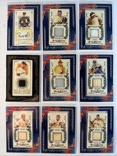 Topps Allen & Ginter's Framed Mini Relics 9 card Lot 1 Auto