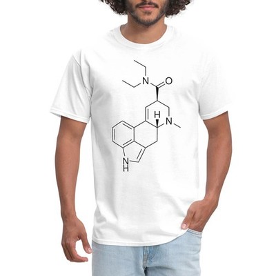 LSD Molecule Chemestry Funny Science Men's T-Shirt