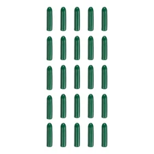 100pcs Round Rubber End Caps 2mm ID Bolt Covers Screw Protectors, Dark Green