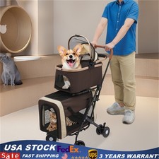Dog Stroller Cat Stroller Pet Carriers Bag Jogger Stroller for Small Medium Dogs