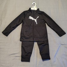 PUMA - 2 Piece - Jacket  Jogger Set - Toddler Size 4T - Black/White