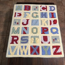Baby Quilt  by Donna Sharp ABC yellow Patchwo...