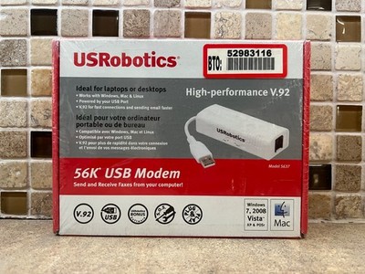 US Robotics 56K 5637 USR5637 V.92 USB Modem