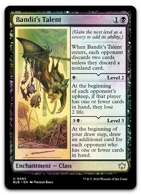 Bandit's Talent #83 (Foil) (NM) Bloomburrow BLB Magic MTG