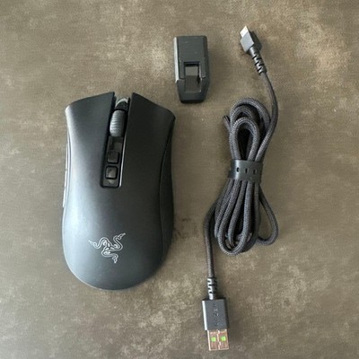 Razer DeathAdder V2 Pro Wireless Gaming Mouse Classic Black Used Tested