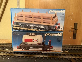 Playmobil Eisenbahn Waggons 4105 4108 2er Set