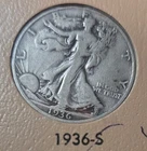 1936-S Walking Liberty Half Dollar Nice VF