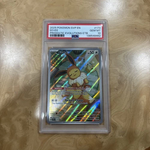 PSA 10 Eevee SVP 173 Prismatic Evolutions ETB Promo Pokemon SVP173