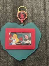 Loungefly Disney Alice in Wonderland Rose Bush Retractable Lanyard ID Holder