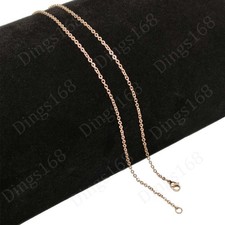 Solid Men Womens 18K Rose Gold Filled 24inch 2mm Rolo Cable Chain Necklace G146R