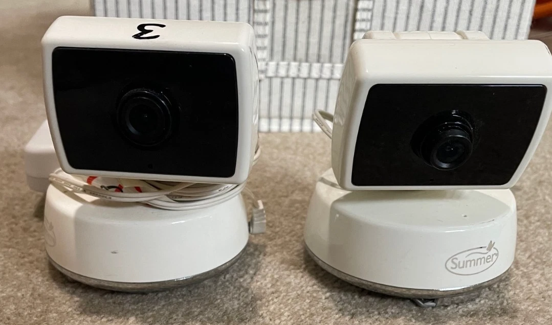 qty 2- Summer Infant Baby Monitors Camera w/AC Adapter PZK-200T