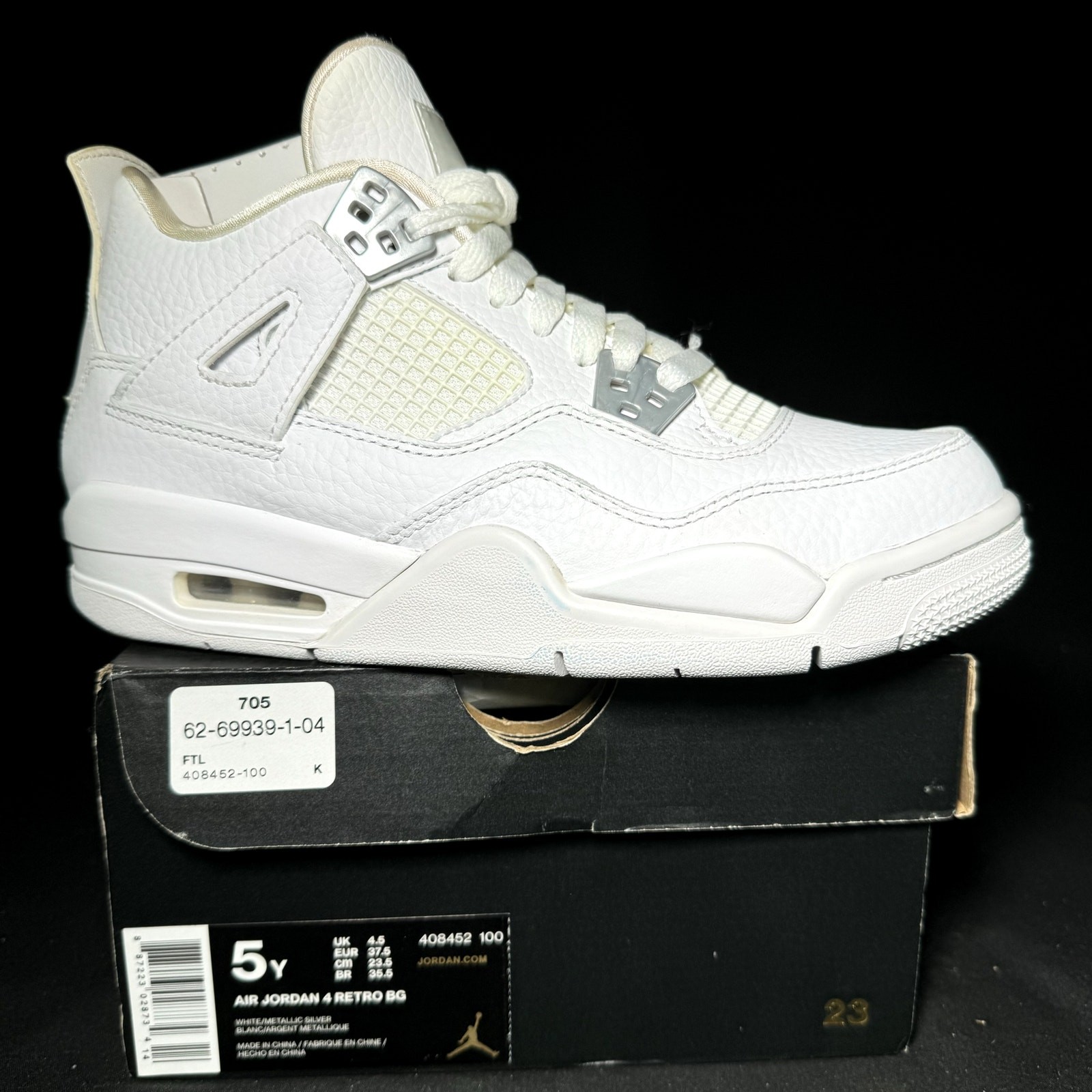 Size 5 - Nike Air Jordan 4 Retro GS Pure Money 2017 Men's Shoes Ships Now