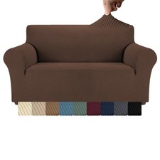 1/2/3 Seater Sofa Covers Slipcover Solid Color Anti-wrinkle Super Stretch Couch