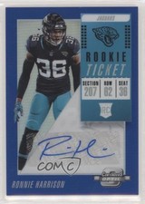 2018 Contenders Optic Rookie Ticket Blue Prizm 6/25 Ronnie Harrison Auto 2u3