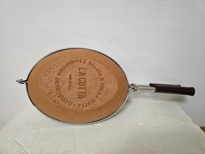 VTG La Cotta Bisquera Earthenware Stovetop Roaster Cooker Made In Italy NEW