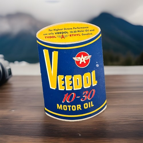 1956 VEEDOL OIL POCKET CALENDAR CARD RULER FLYING A, TYDOL ADVERTISING 