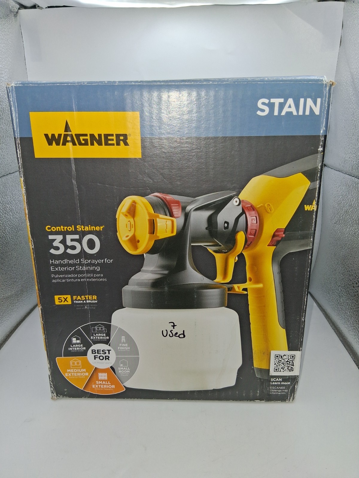 For Exterior Staining, Used