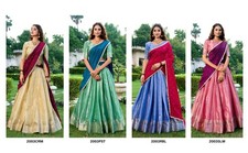 Latest New Kanchipuram Lehenga Choli With Dupatta For Indian Festival Wear