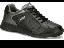 EUC Dexter Ricky IV Black/Alloy Mens Bowling Shoes Sz 8W EE