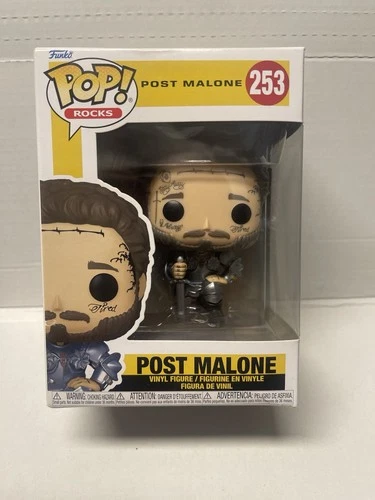Pop Rock Post Malone #253 Funko Pop Rocks Figure. Free Shipping. See Pics!!