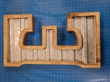 Hobby Lobby Wall Decor Letter E Wood Metal 7.76x13.98in Farmhouse Home Accent