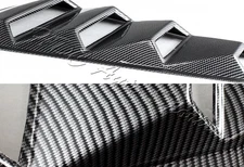 For Ford Mustang 1/4 Quarter Carbon Style Side Window Louvers Scoop Cover Vent