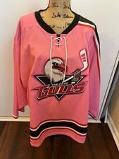 San Diego Gulls AHL Pink Breast Cancer Jersey Size 50