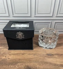 Oleg Cassini Crystal Bubble Votive Candle Holder Contemporary Modern NIB