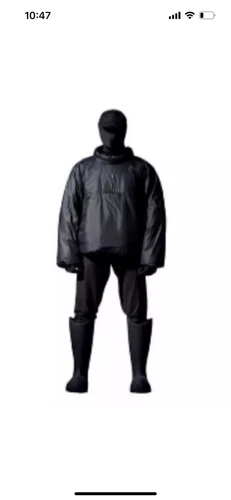 Yeezy X Gap By Balenciaga Pullover Finto Collo Puffer Jacket Uomo Taglia XL Nuovo