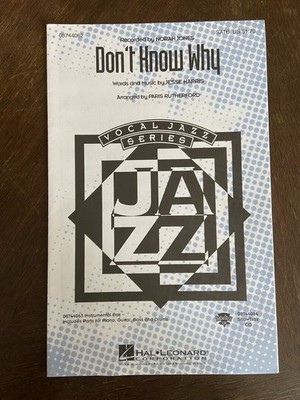 Norah Jones Don t Know Why SATB Vocal Jazz Series Hal Leonard Chornoten SATB