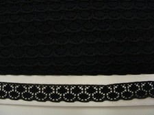 Flat Lace Black - 30 metres 228