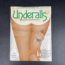 Vintage Underalls Brief Panty Sandaltoe Suntan Legs Pantyhose A/B Style 320