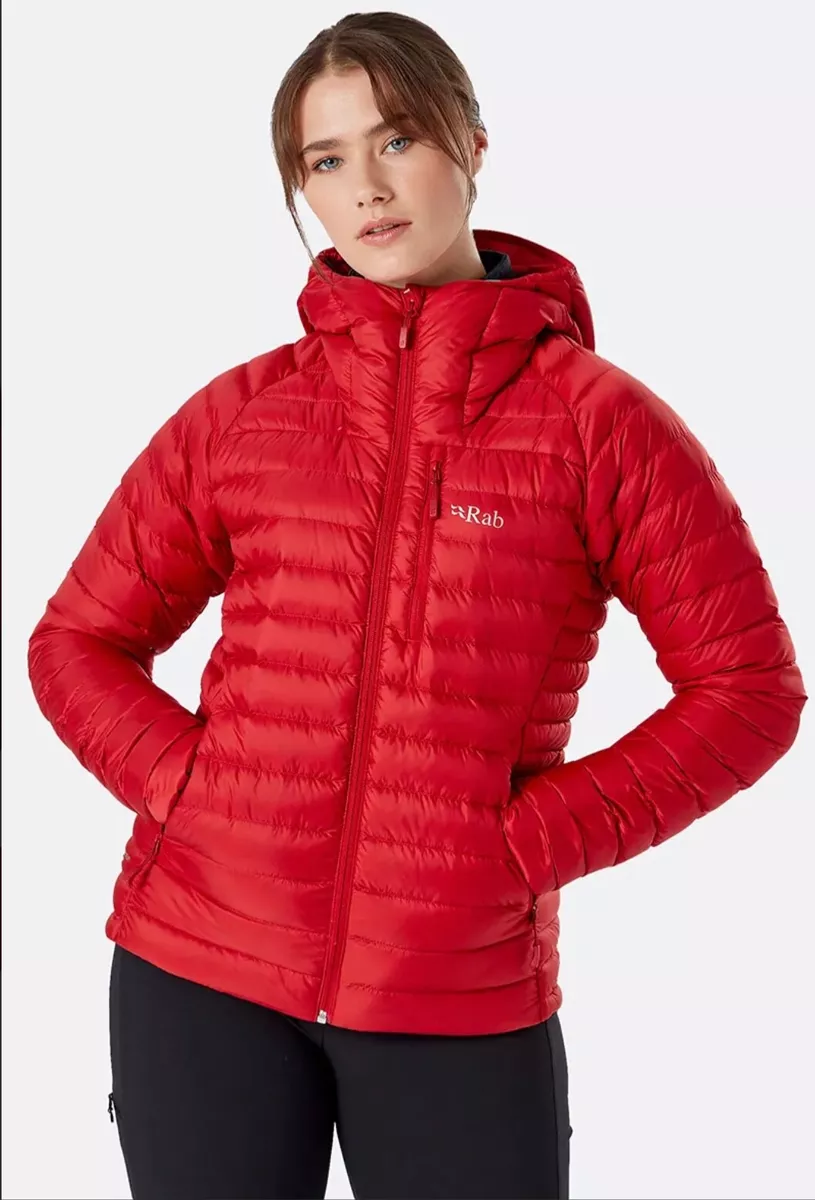 RAB Womens Microlight Alpine Jacket Size 14 Ascent Red RRP £200