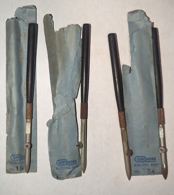 Set of 4 Vintage Compass Ruling pens NO 194