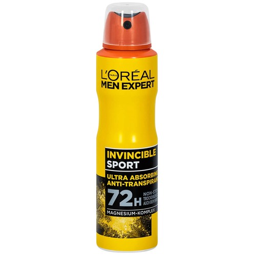 6x 150ml Loreal Men Expert Invincible Sport Anti Transpirant Spray 72H Non Stop - Bild 2 von 3
