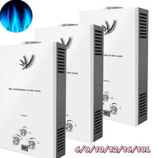 VEVOR 6L-18L Scaldino Scaldabagno LPG Display LCD Gas propano con Doccia