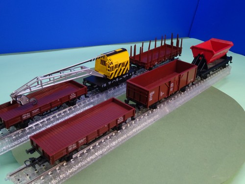 Märklin Konvolut Güterwagen 5 Stück + Kran guter Zustand H0 Mä671