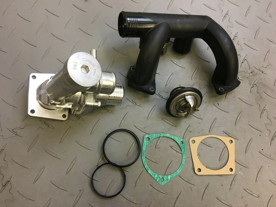 JAGUAR XK8 X100 X308 XJ8 3.2 4.0 V8 COOLANT THERMOSTAT HOUSING WATER RAIL KIT - Image 3 of 4