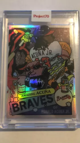 Topps Project 70 GPK x MLB Ermsy "Amazing Acuna" Rainbow Foil 54/70!!